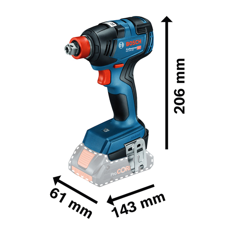 Chave de Impacto | GDX 18V-200 - BOSCH 06019J22E0-000