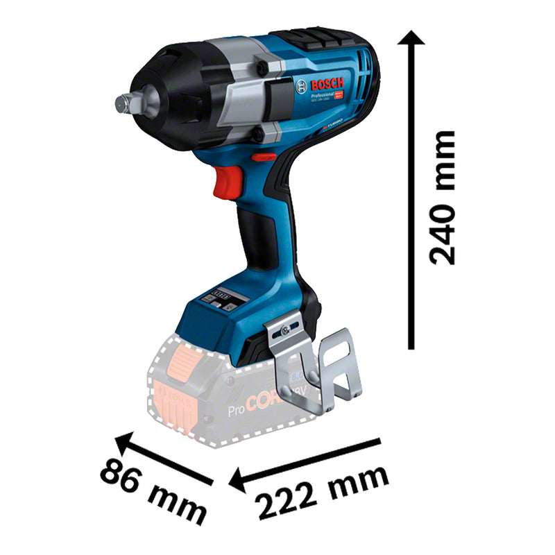 Chave de Impacto | GDS 18V-1000 - BOSCH 06019J83E1-000