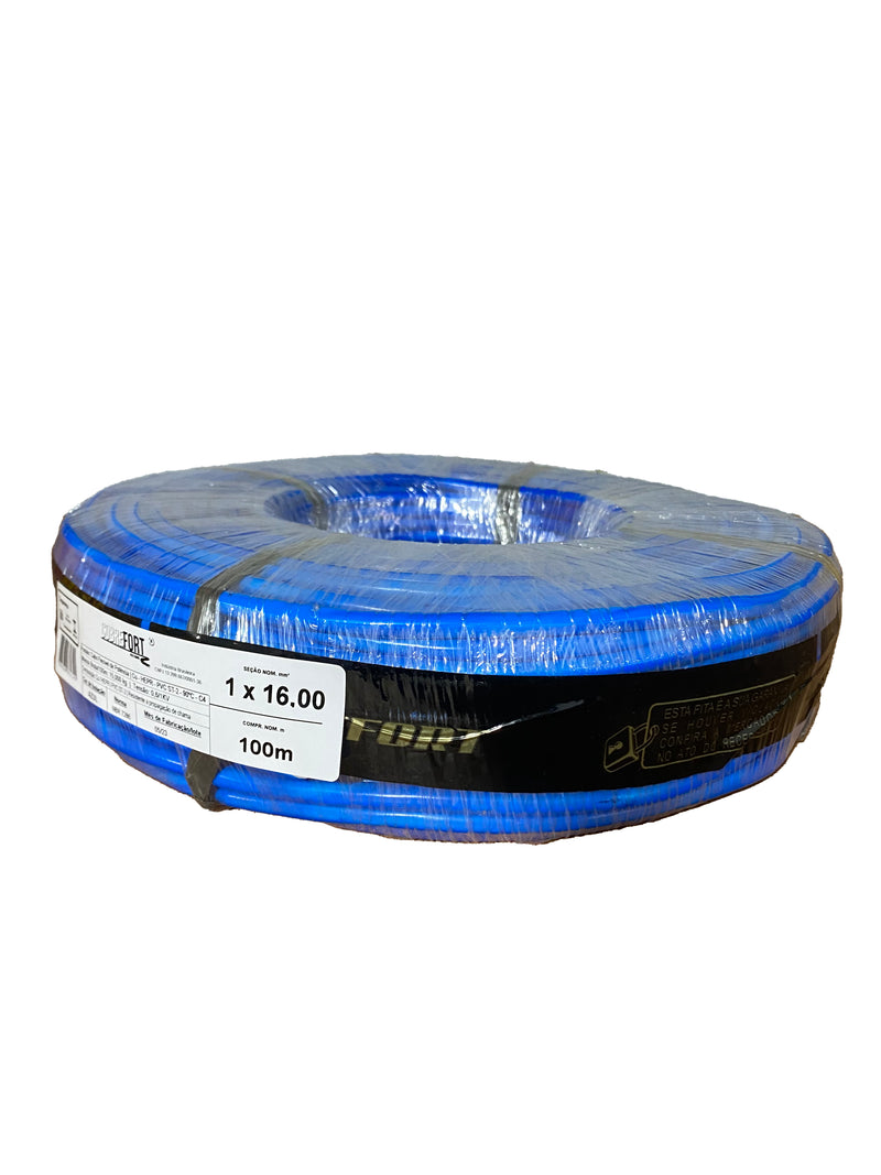 Cabo Flex Cobrefort 16,00MM 0,6/1KV HEPR Azul 100M